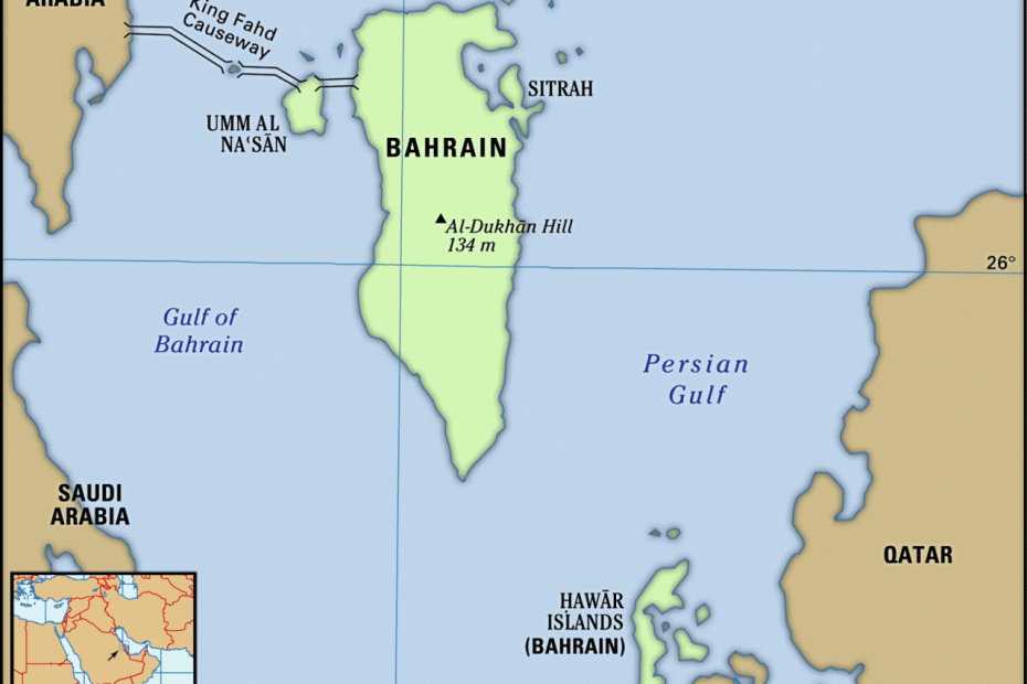 Bahrain | History, Flag, Population, Map, Currency, Religion, & Facts |  Britannica