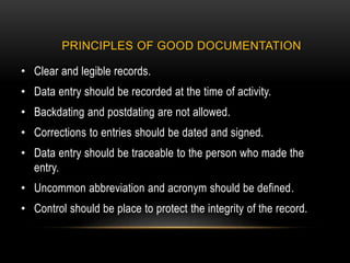 Good Documentation Practice | Ppt