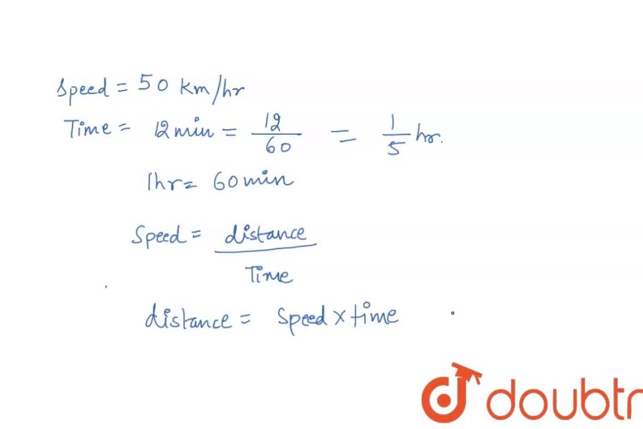 A Car Is Travelling At The Average Speed Of 50 Km/Hr. How Much Distance  Would It Travel In - Youtube