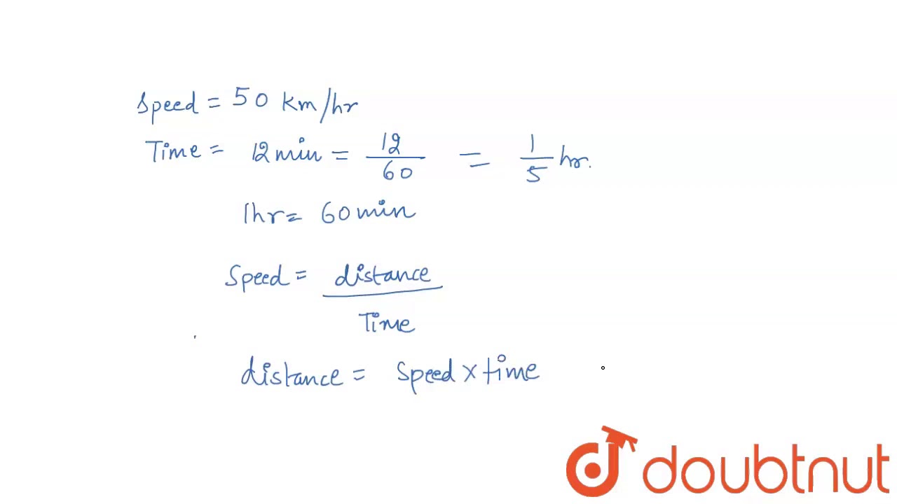 A Car Is Travelling At The Average Speed Of 50 Km/Hr. How Much Distance  Would It Travel In - Youtube