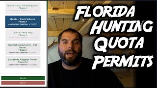 Florida Hunting Quota Permits: Application & Drawings (Sns 2023-24 Ep1) -  Youtube